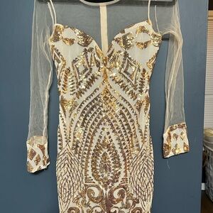 Elegant Sequin Embellished Dress